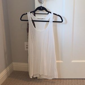 Michael stars white tank! Super cute!